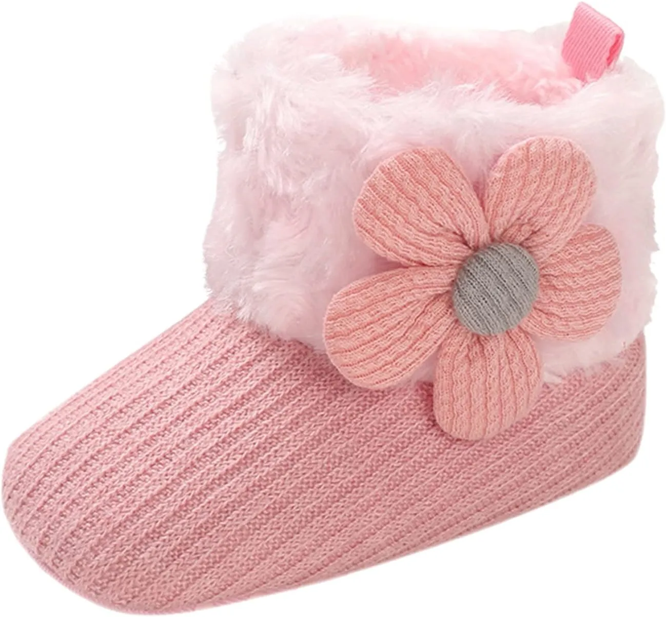 Baby Boy Girl Boots Newborn Shoes Winter Snow Bowknot Anti-Slip Soft Sole Warm Infant Toddler Prewalker Booties