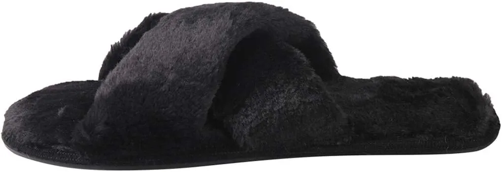 Home Slipper Cozy Slippers Women's Light House Indoor Slippers Fuzzy Cross/Open Toe Slippers