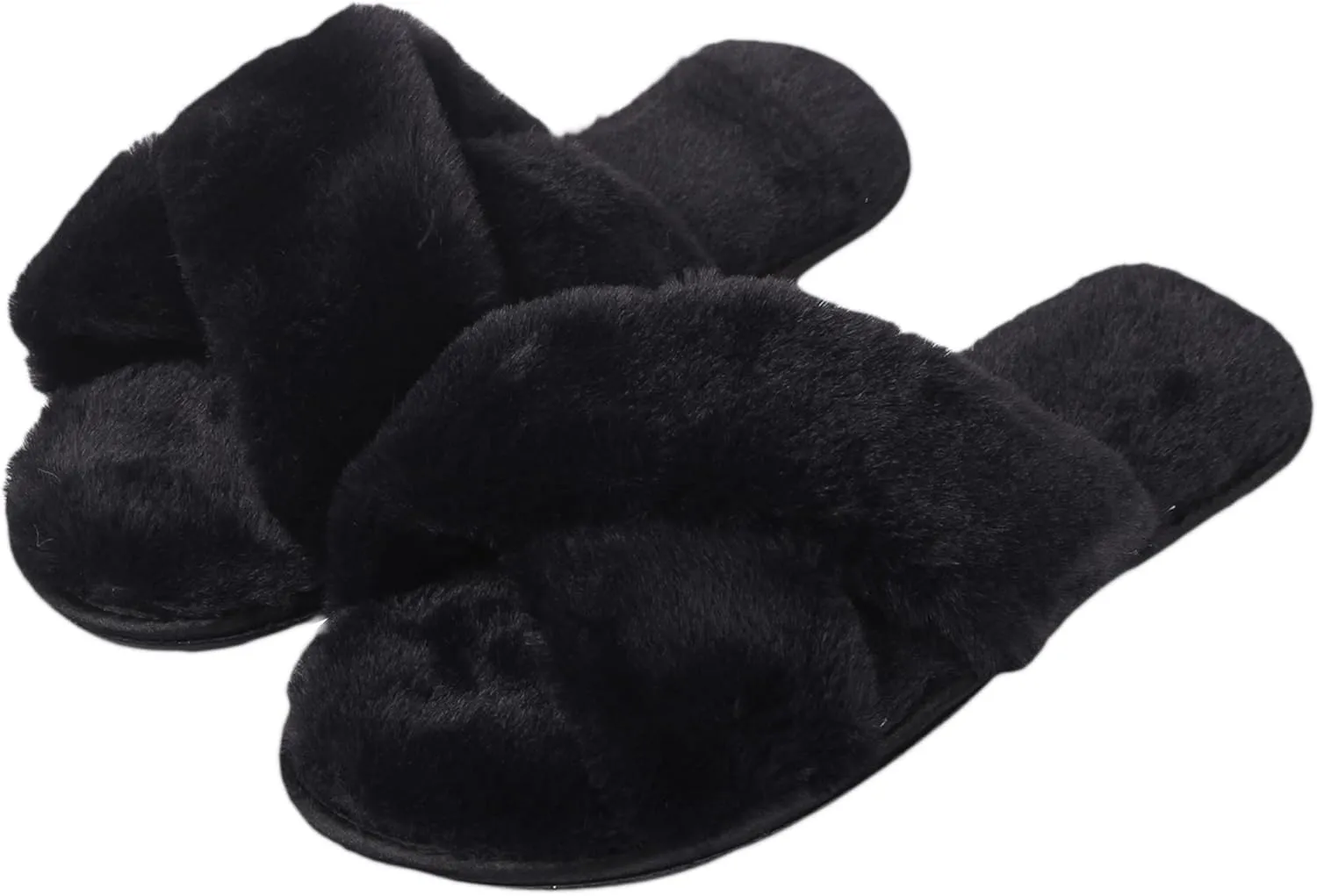 Home Slipper Cozy Slippers Women's Light House Indoor Slippers Fuzzy Cross/Open Toe Slippers