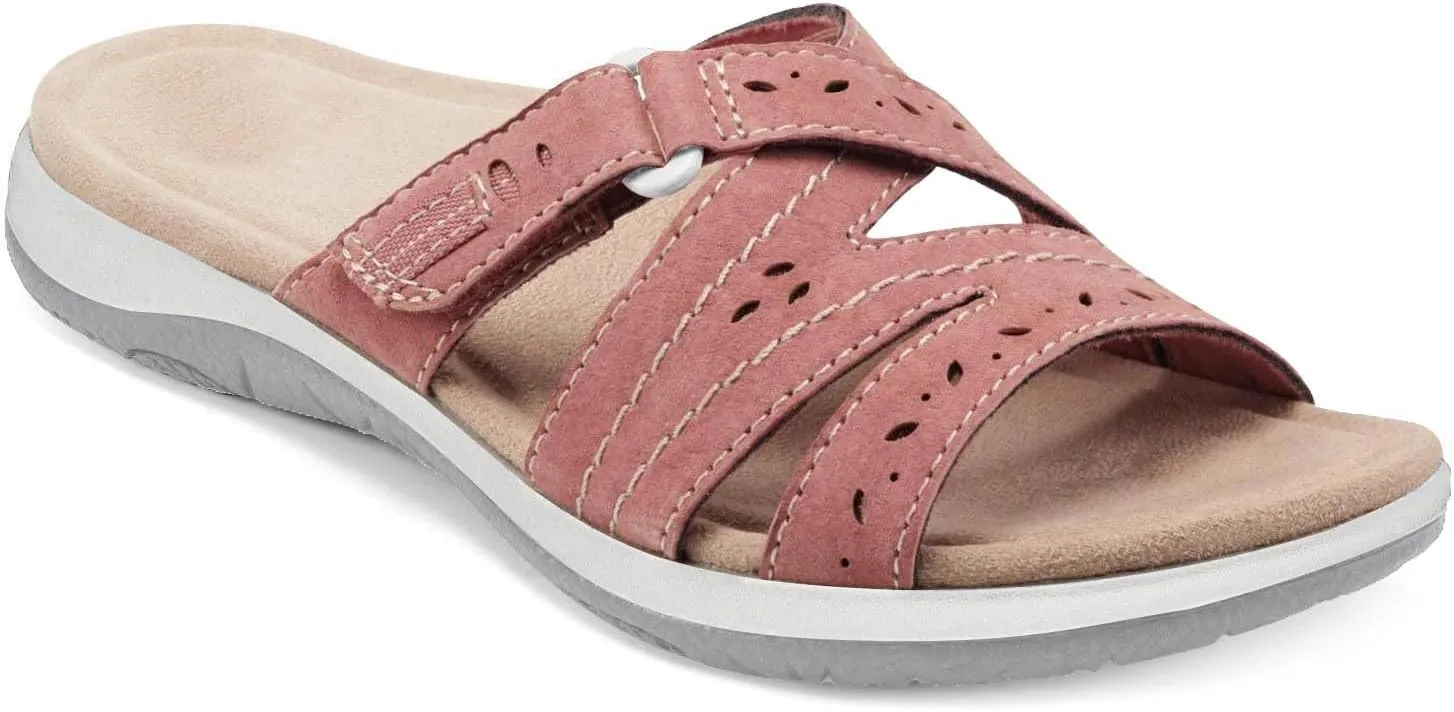 Sandals Women Fashion Orthotic Slides Ladies Slip on Slippers Lightweight Athletic Yoga Mat Sandals with Comfortable Plantar Fasciitis Arch Support