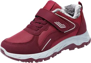 Winter Booties Warm Snow Boots Weather Comfortable And Mid Calf Sneaker aterproof Plush Lined Walking Sneaker