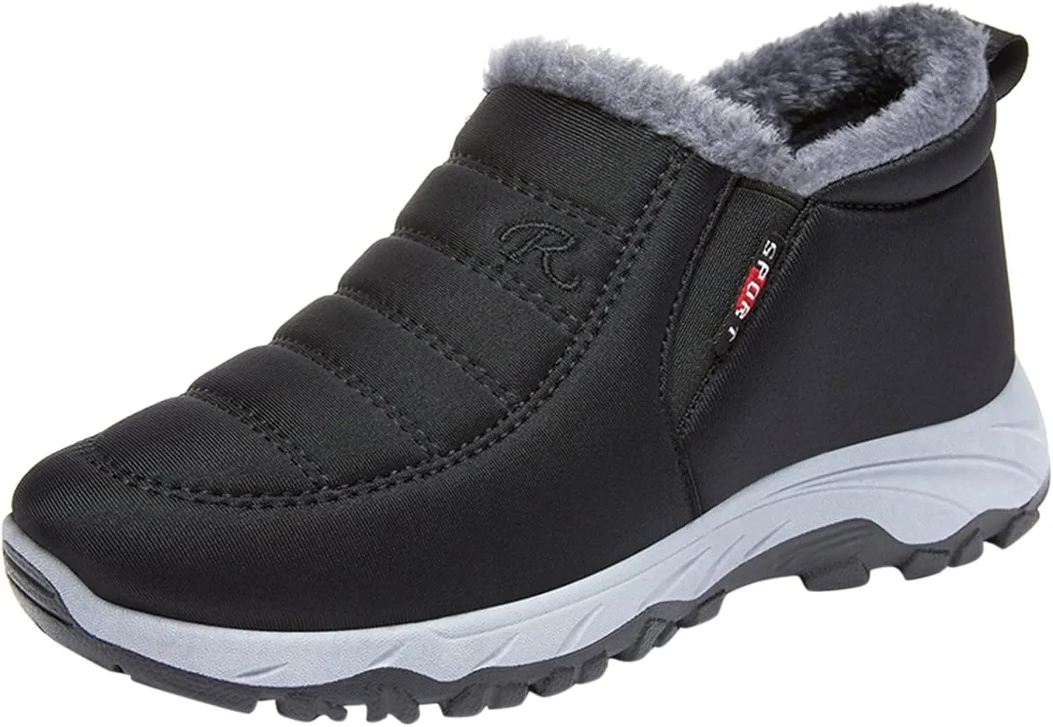 Women Winter Snow Boots Comfortable Warm Plush Lined Slip on Ankle Boots Lightweight Waterproof Outdoor Booties