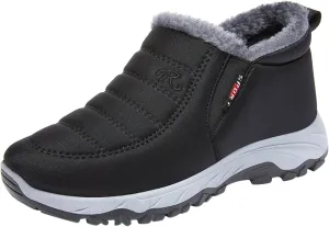 Women Winter Snow Boots Comfortable Warm Plush Lined Slip on Ankle Boots Lightweight Waterproof Outdoor Booties