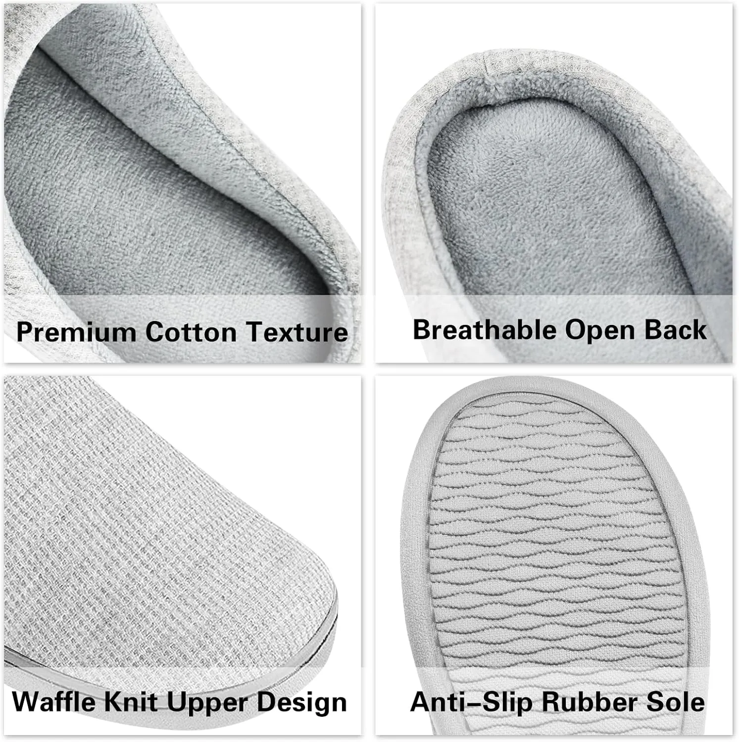 Women's Memory Foam Slipper, Soft House Slippers for Women Indoor Outdoor